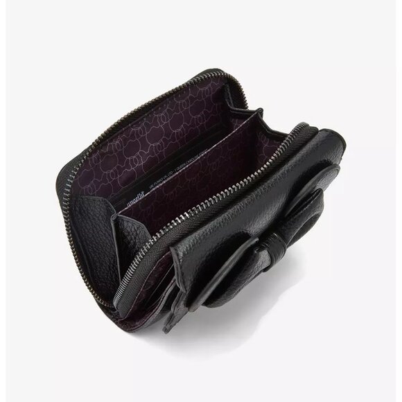 Loungefly Disney Minnie Mouse Pebble Textured Black Mini Backpack and Wallet NWT - Picture 10 of 10